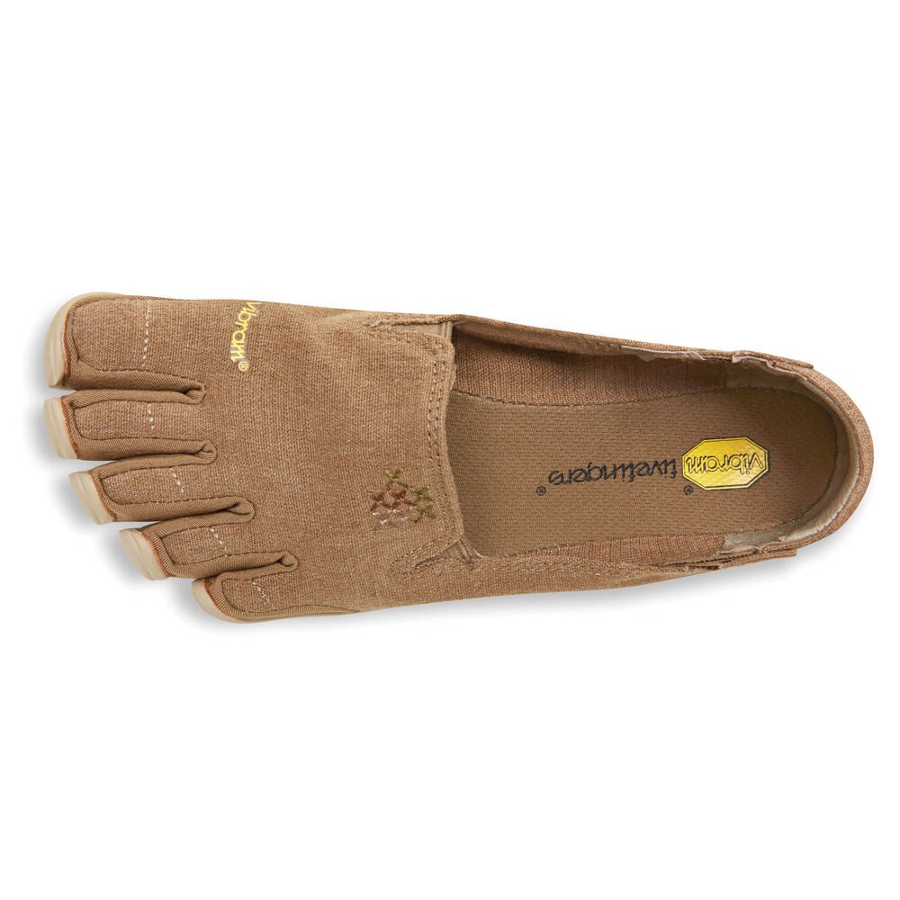 Zapatos Descalzos Mujer Kaki - FiveFingers Cvt-Hemp - ZDTVHS-306